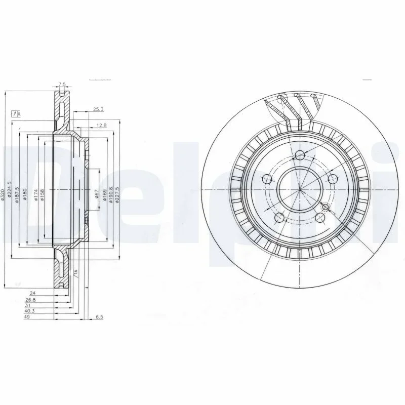 Brzdový kotouč DELPHI BG4144