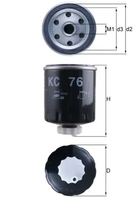 Palivový filtr KNECHT KC76