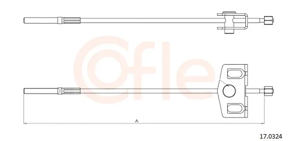 Tazne lanko, parkovaci brzda COFLE 17.0324 – OE 36402JD00A