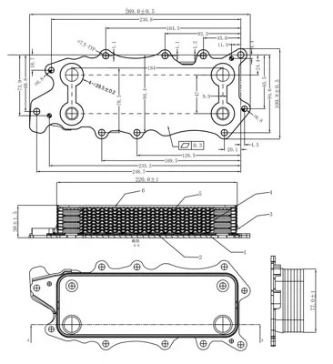 CHLADIČ OLEJE DB W204 07- HART 623806