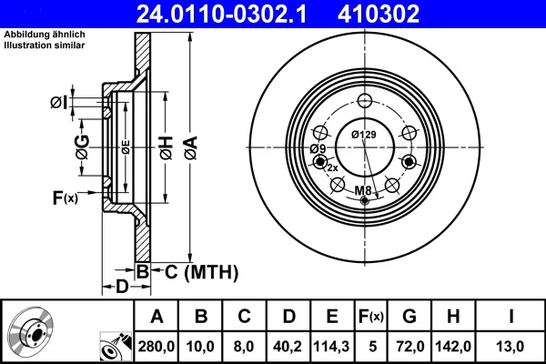 Brzdové kotouče Starline PB1424 Brzdové kotouče Starline PB1424