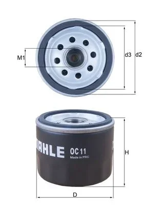 Olejový filtr MAHLE OC11