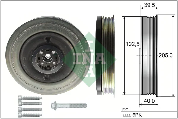 Sada řemenice, kliková hřídel Schaeffler INA 544050320