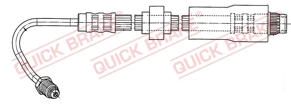 Brzdová hadice QUICK BRAKE 37.929 – OE 8200062202