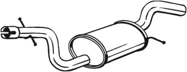 Stredni tlumic vyfuku BOSAL 233-767 – OE 1K0253209AF