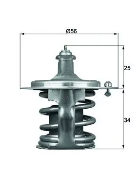 Termostat, chladivo MAHLE TX7978D