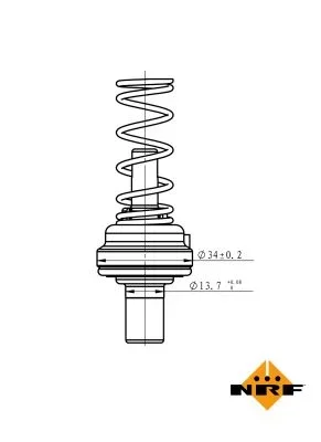 Termostat, chladivo NRF 725085 – OE 03C121110R
