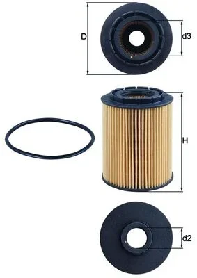 Olejový filtr MAHLE OX160D