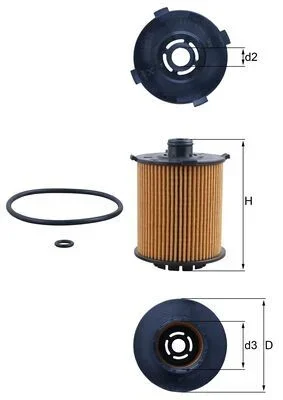 Olejový filtr KNECHT OX1357D – OE 32257032