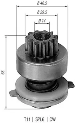 Pastorek, startér MAGNETI MARELLI 940113020048 Pastorek, startér MAGNETI MARELLI 940113020048