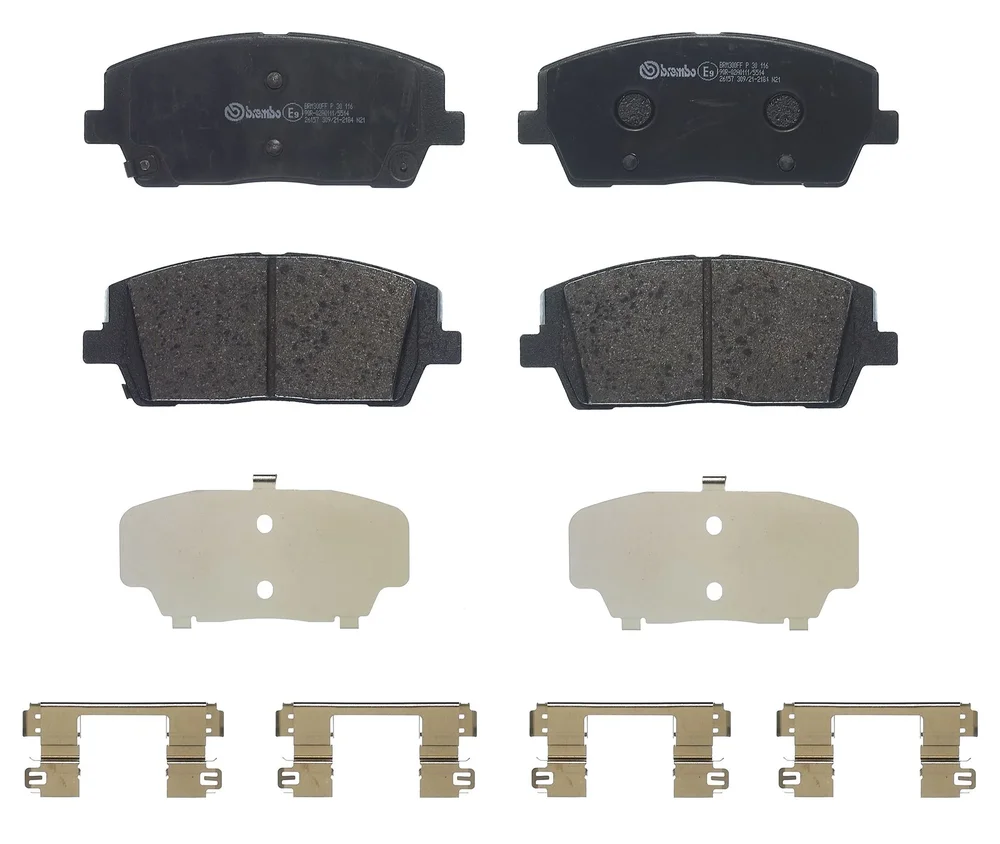 Sada brzdových destiček, kotoučová brzda BREMBO P30116