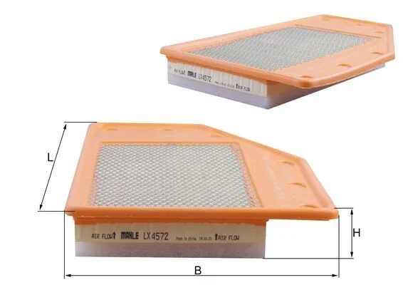Vzduchový filtr KNECHT LX4572 – OE 23430312