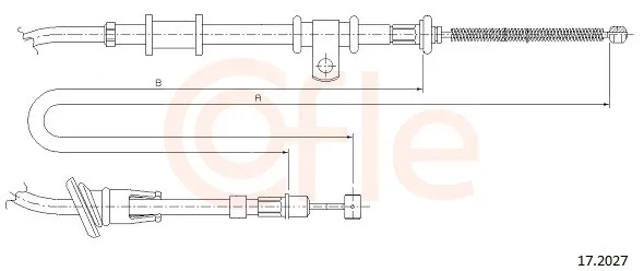 Tazne lanko, parkovaci brzda COFLE 17.2027 – OE MB950336