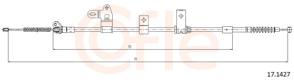 Tazne lanko, parkovaci brzda COFLE 17.1427 – OE 4643012400