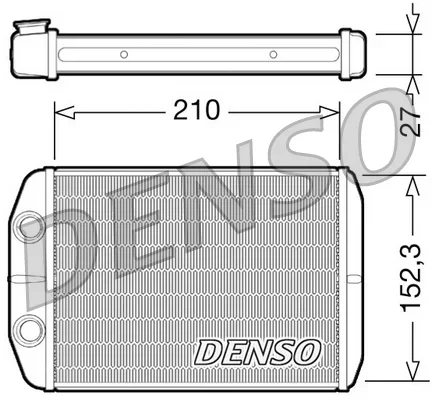 Vymenik tepla, Vnitrni vytapeni DENSO DRR09073 – OE 77364969