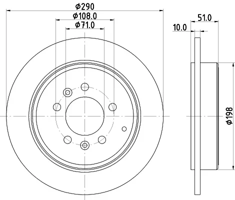 Brzdové kotouče Starline PB1544 Brzdové kotouče Starline PB1544