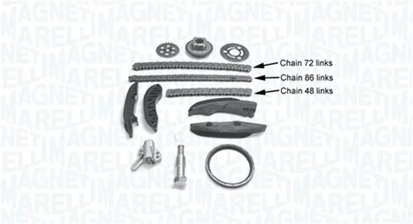 Sada rozvodového řetězu MAGNETI MARELLI 341500001390