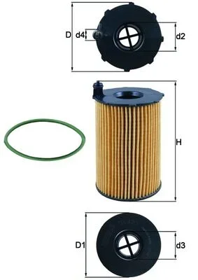 Olejový filtr KNECHT OX420D