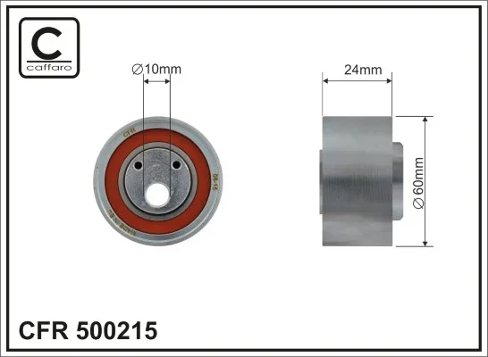 Napínací kladka, ozubený řemen CAFFARO 500215 – OE 046130195B Napínací kladka, ozubený řemen CAFFARO 500215 – OE 046130195B