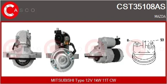 Startér CASCO CST35108AS