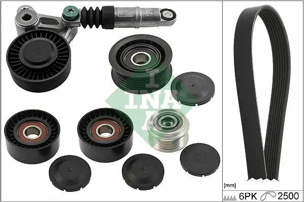 Sada žebrovaných klínových řemenů Schaeffler INA 529047220