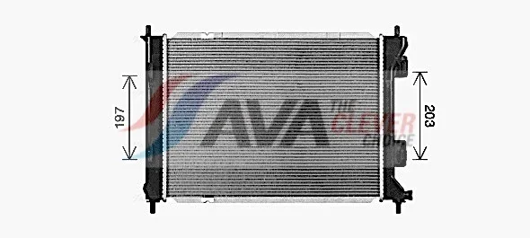 Chladič, chlazení motoru AVA Clever Choice KA2328 – OE 253101P000 Chladič, chlazení motoru AVA Clever Choice KA2328 – OE 253101P000