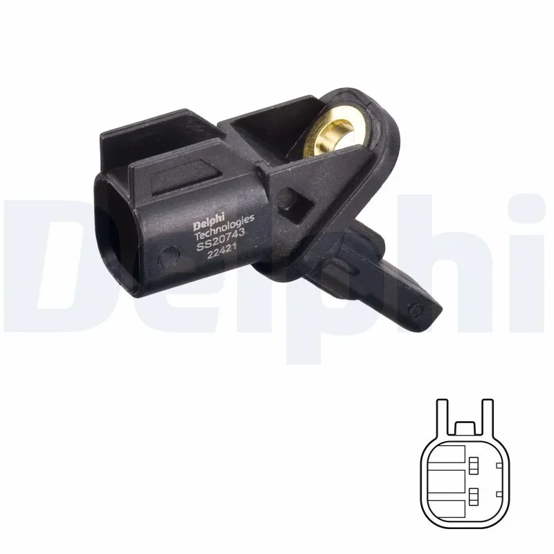 Snímač, počet otáček kol DELPHI SS20743