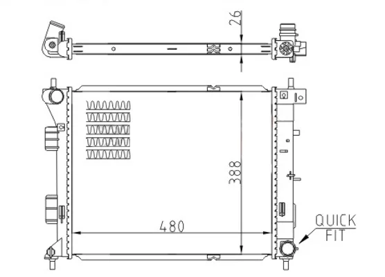 CHLADIČ HYUNDAI I30 1.6 11- HART 721370 – OE 25310A5800 CHLADIČ HYUNDAI I30 1.6 11- HART 721370 – OE 25310A5800