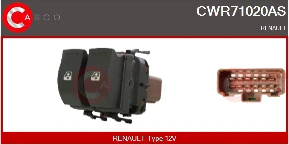 Spínač, zvedací zařízení oken CASCO CWR71020AS