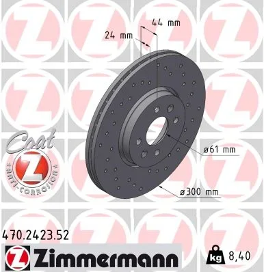 Brzdový kotouč ZIMMERMANN 470.2423.52