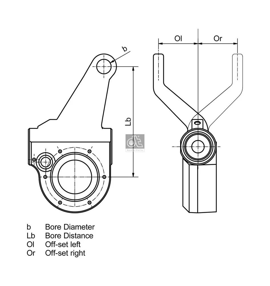 Pakovy ovladac, brzdový systém DT Spare Parts 1.18618