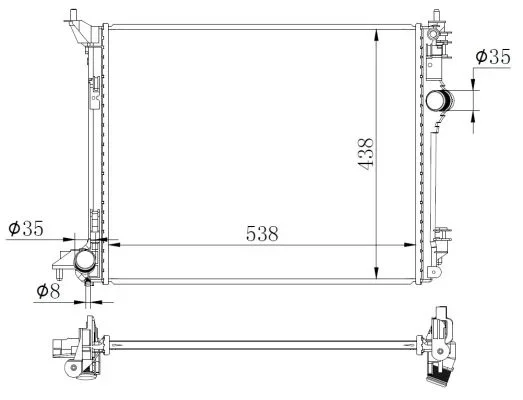 Chladič, chlazení motoru NRF 59270