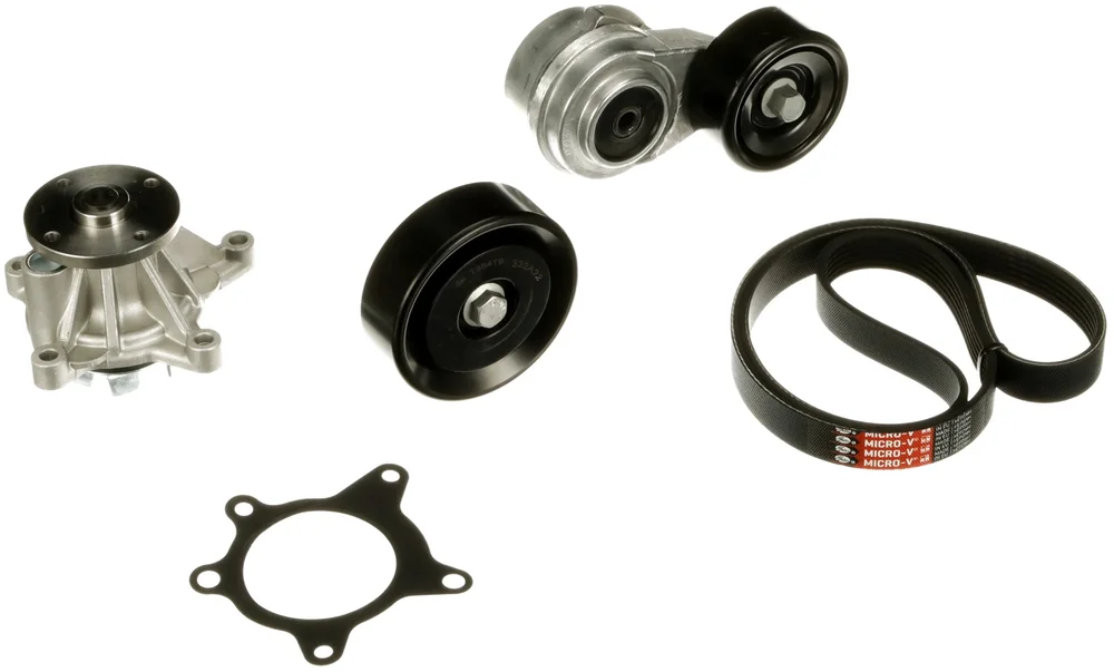 Vodní pumpa + klínový žebrový řemen GATES KP96PK2138