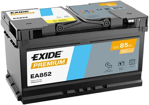 Autobaterie EXIDE Premium 85Ah, 12V, EA852
