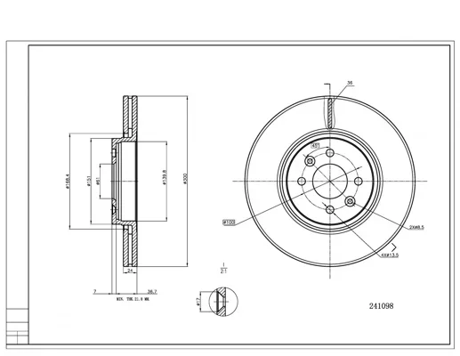BRZ.KOTOUČ /P/SCENIC 1.5-2.0 03-/LAK/KPL HART 241098 BRZ.KOTOUČ /P/SCENIC 1.5-2.0 03-/LAK/KPL HART 241098