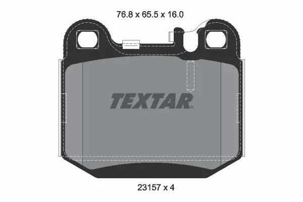 Sada brzdových destiček, kotoučová brzda TEXTAR 2315702