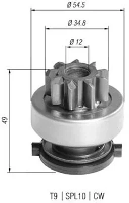 Pastorek, startér MAGNETI MARELLI 940113020390