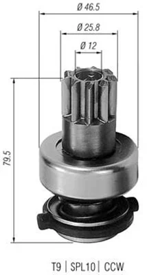 Pastorek, startér MAGNETI MARELLI 940113020183