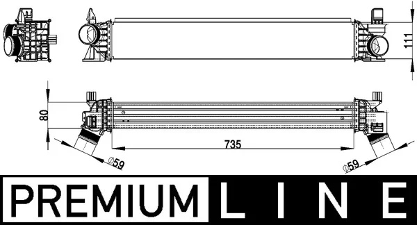 Chladič turba MAHLE CI148000P
