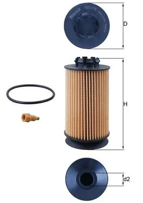 Olejový filtr MAHLE OX1175D