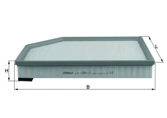 Vzduchový filtr KNECHT LX1591/2