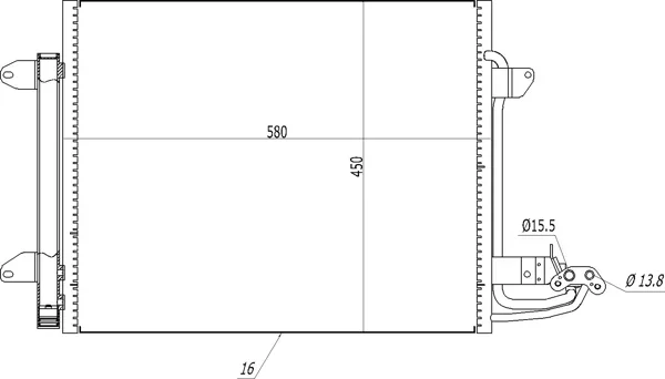 CHLADIČ KLIMATIZ.VW CADDY 04- HART 606471