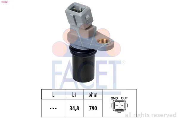 Snímač počtu otáček, řízení motoru FACET 9.0641
