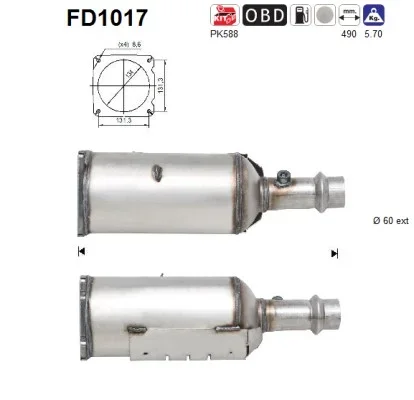 Filtr pevných částic STARLINE 99.50.026
