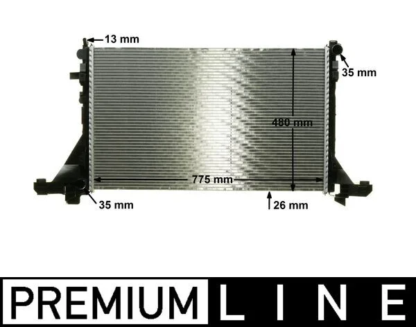 Chladič, chlazení motoru MAHLE CR1770000P