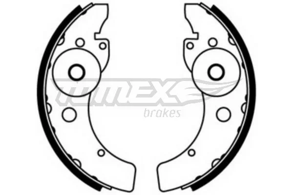 Sada brzdových čelistí Tomex Brakes TX23-46 – OE 181028L