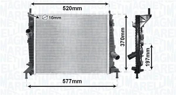 Chladič, chlazení motoru MAGNETI MARELLI 350213169900