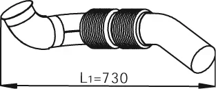 Výfuková trubka DINEX 56124