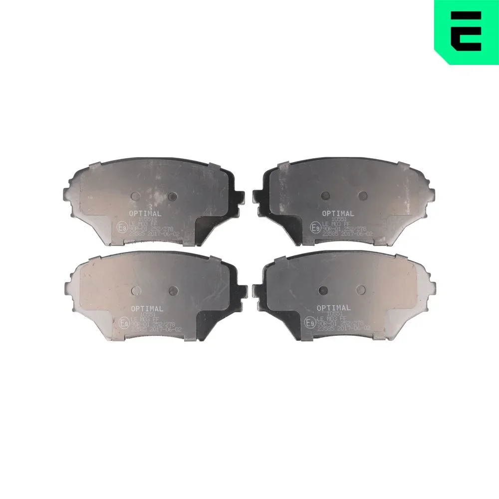 Sada brzdových destiček, kotoučová brzda OPTIMAL BP-10551