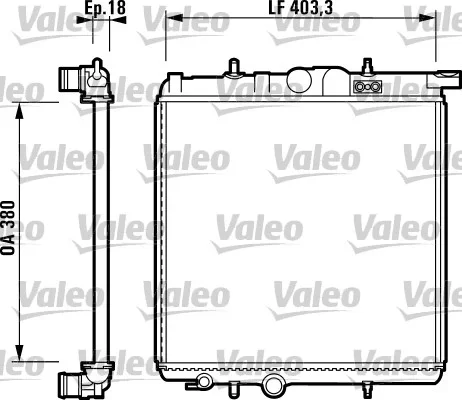 Chladič, chlazení motoru VALEO 732885
